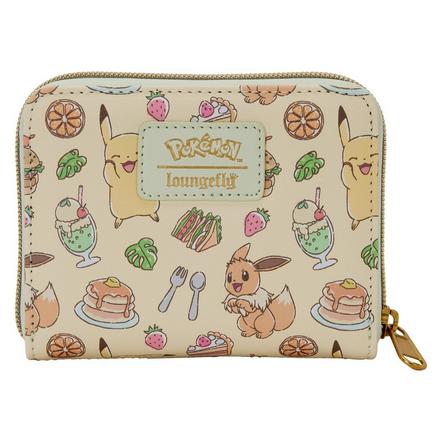 Loungefly Pokemon Cafe Pikachu and Eevee Food Zip Around Wallet Exclusivité Games Zone